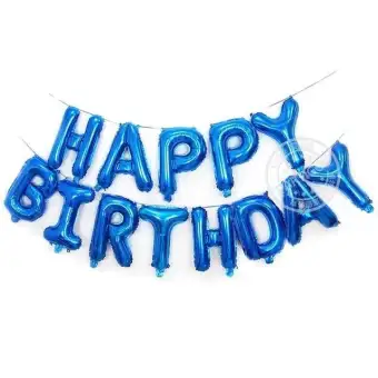 13pcs Happy Birthday Letter Balloons 16inch Foil Ballons Birthday
