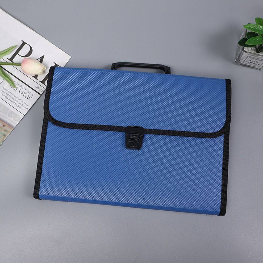 MMLUCK Hand Held Office Paper Folder Briefcases Storage Wallet School Document Organ Bag Document Organiser A4 File Folder Expanding File Bag