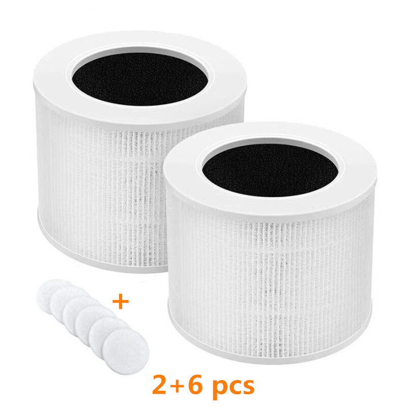 2pcs For Levoit Core mini/Mini-RF Air Purifier HEPA Activated Carbon Filter + Sponge Accessory Replacement