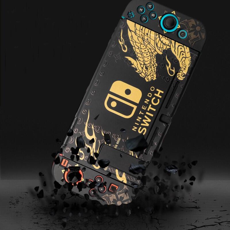 , Ốp Lưng Bảo Vệ Cho Monster Hunter RISE Nintendo Switch NS Console Joy-Con