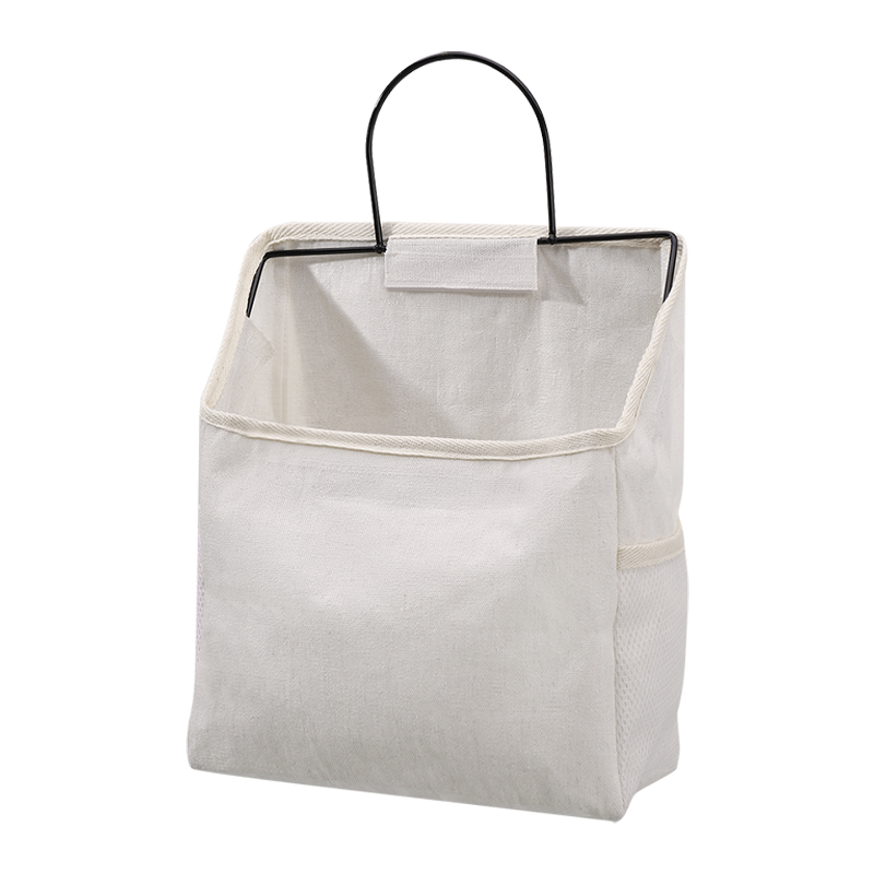 Liliar Hanging Bag Storage Linen Fabric Storage Bag Dormitory Hanging Basket Bedside Book Hanging Storage Bag
