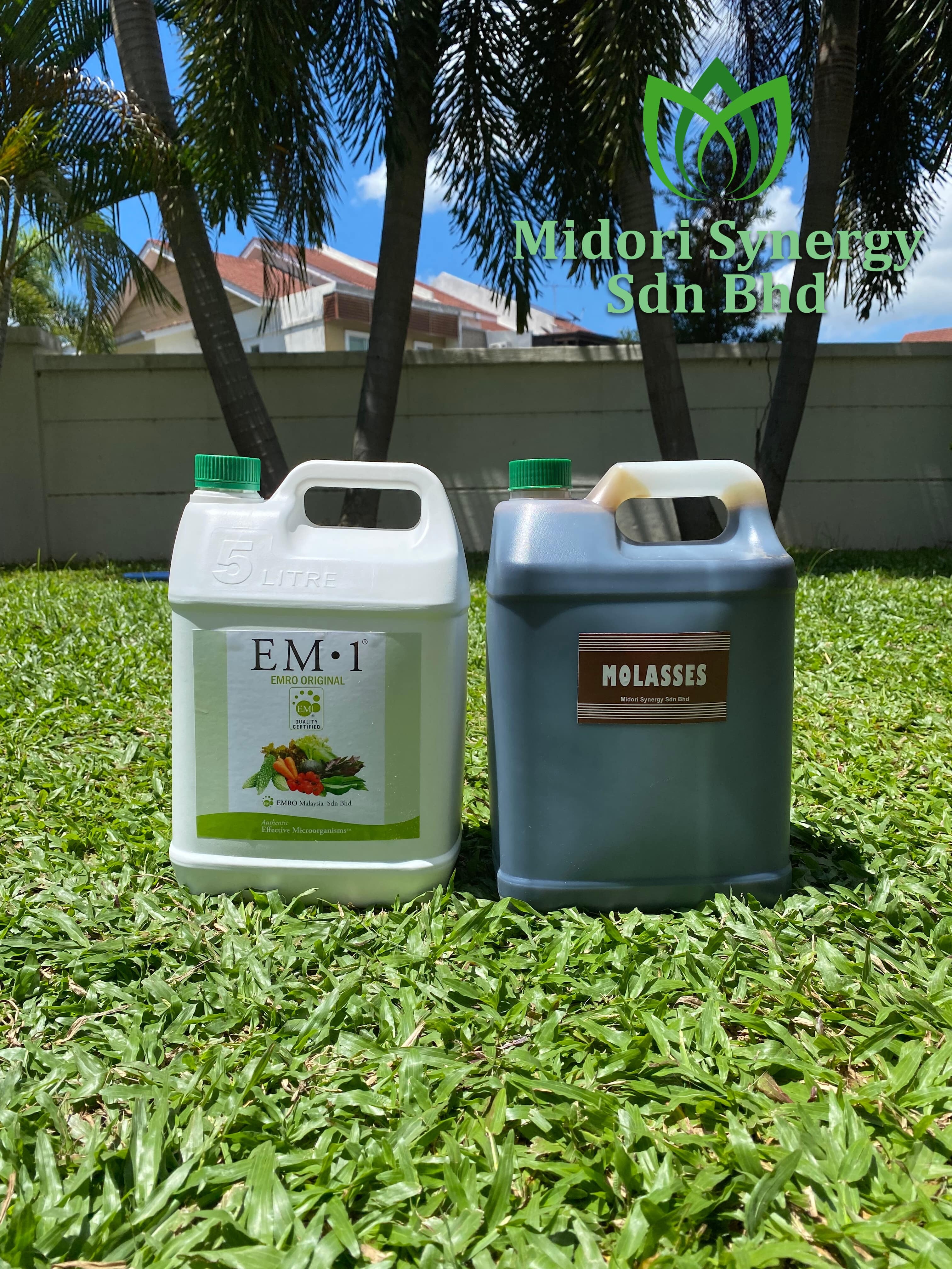 EM1 EMRO ORIGINAL + Molasses (5 Litres Each) EMAS, soil conditioner, microbial inoculant