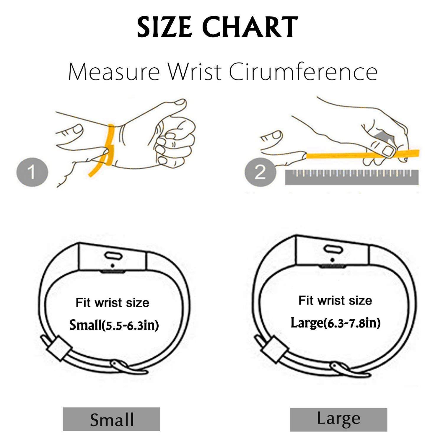 For Fitbit Surge Straps, Soft Replacement Bands Accessories Large Small