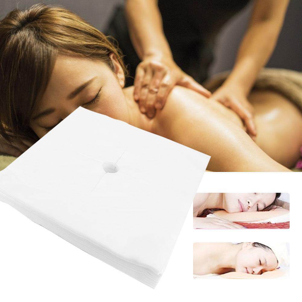 Yosicili 100 Pcs Sekali Pakai Wajah Tatakan Bantal Sarung Bantal untuk Salon Kecantikan SPA Pijat Tempat Tidur Lipat
