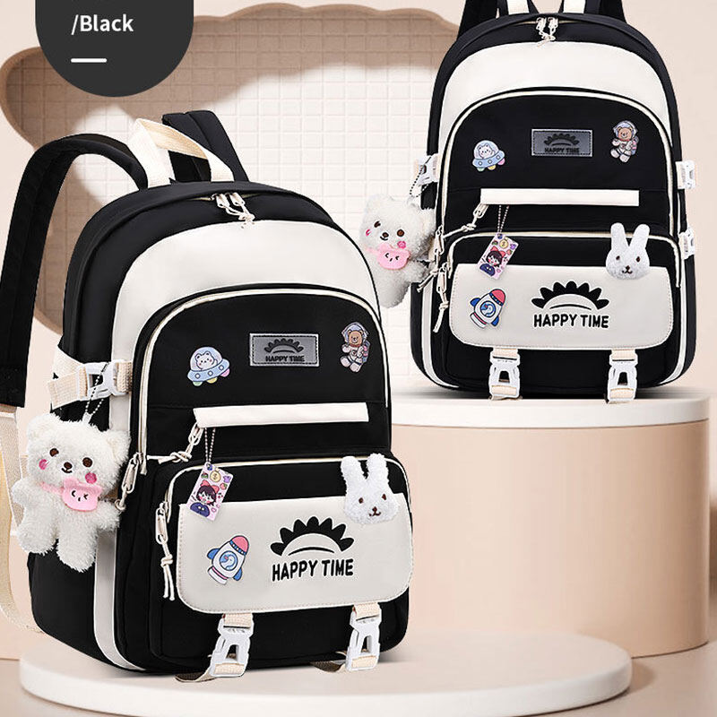 school bag ins style high school student junior high school student pupils cute backpack