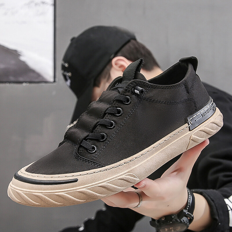 GJF 2020 New Autumn Men's Shoes Waterproof High-top Shoes Men's Trend Black Autumn Winter Men's Casual Board Shoes Versatile Fashionable Shoes Martin Boots