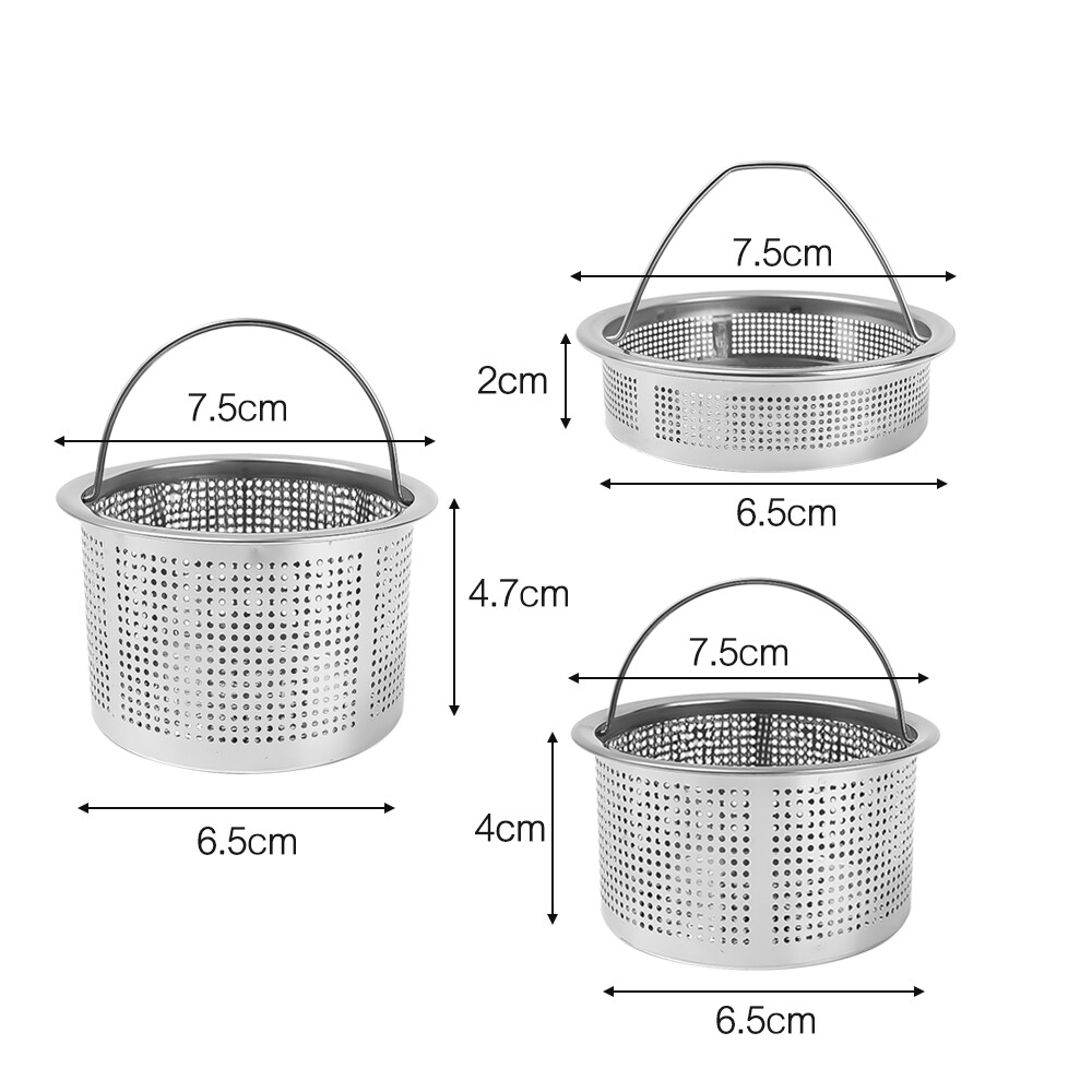 Kính Lọc Anglebabylife Bộ Lọc Bồn Rửa Nhà Bếp Mắt Lưới Inox Chén Lọc Chậu Rửa