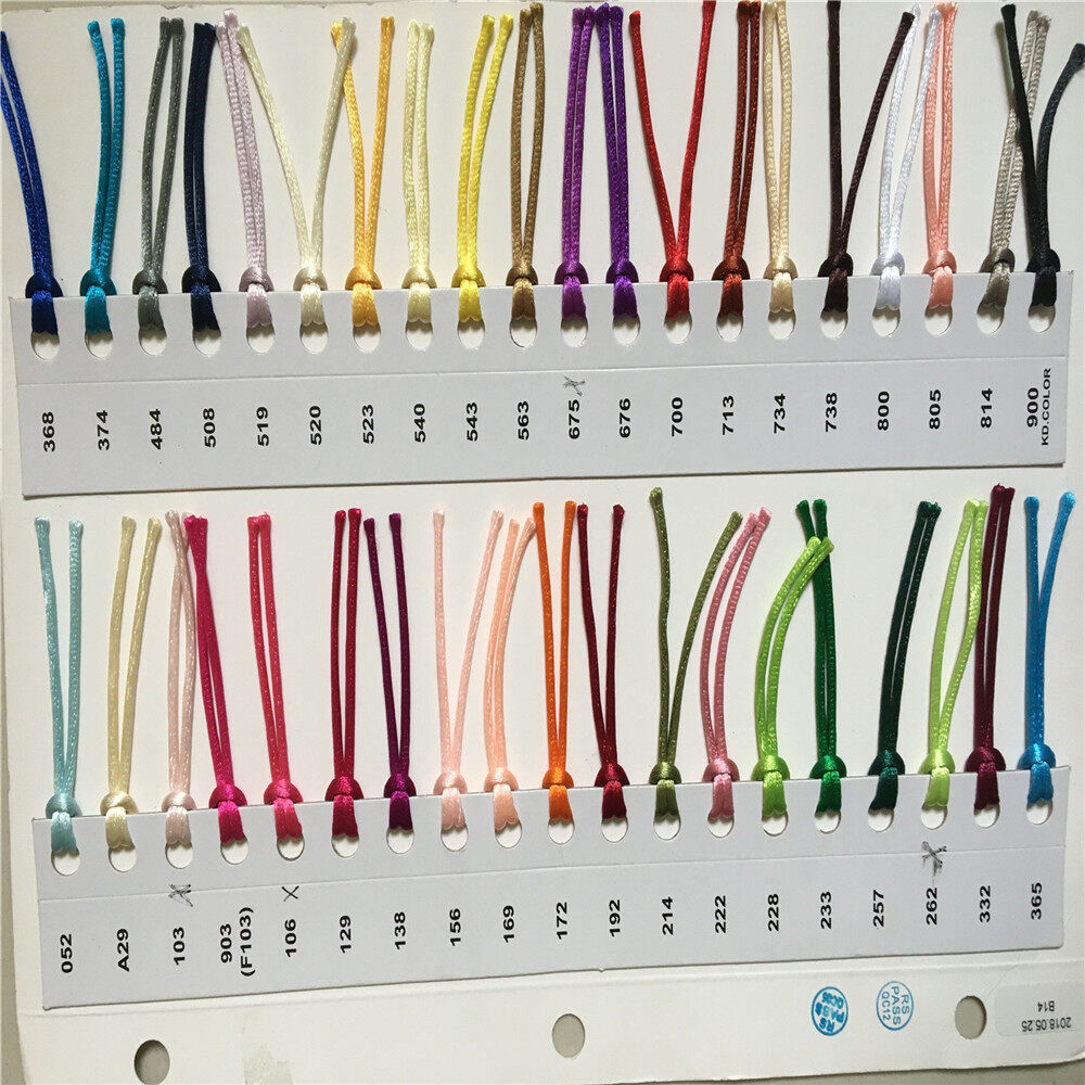 2mm 30meters/roll Corlorful Chinese Knot Cord Polyester Thread Cope Bracelet Braided String DIY Tassels Beading Thread 30米卷轴装多色涤纶中国结绳