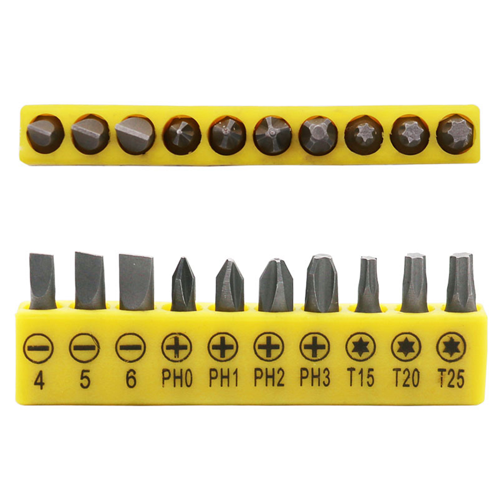 6.35mm Mini Wrench Set Double Head Ratchet Wrench Socket Spanner with 10 Screwdriver Bits
