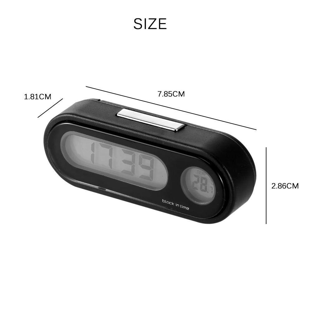 Thermometer Automobiles Decor Car Decoration Interior Accessories 2 In 1 Car-Styling Digital Clock Ornaments