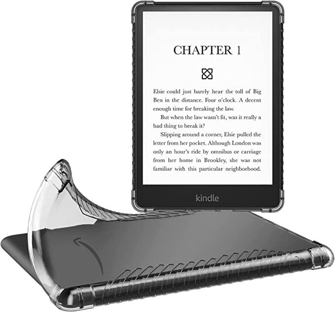 MoKo Case Compatible with 6.8" Kindle Paperwhite and Kindle Paperwhite Signature Edition, Light Slim PC Protector Back Cover for Kindle Paperwhite 2021