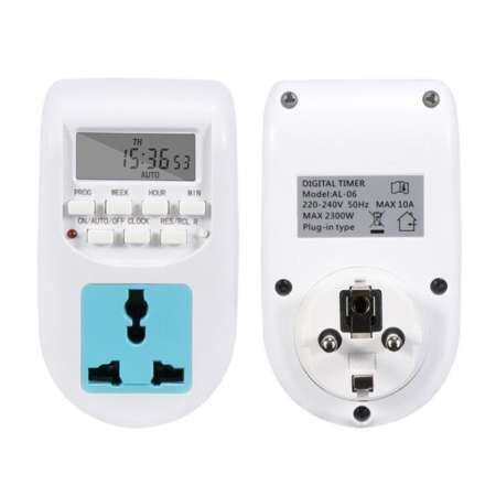 LCD Digital Timing SOCKET Al-06 ปลั๊กจับเวลาระเบียบยุโรป