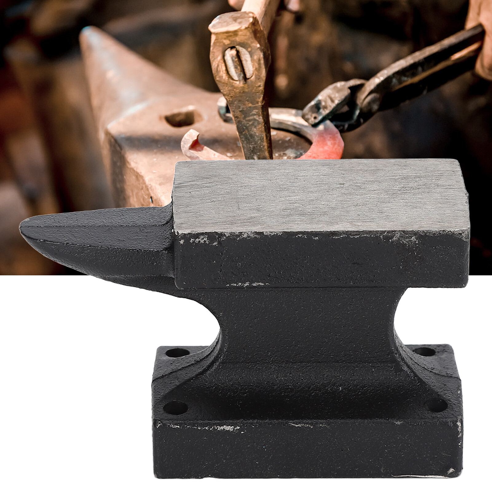 Anvil Horn Cast Iron 1lb Bench Rustproof High Hardness Forging Tool for Smithing