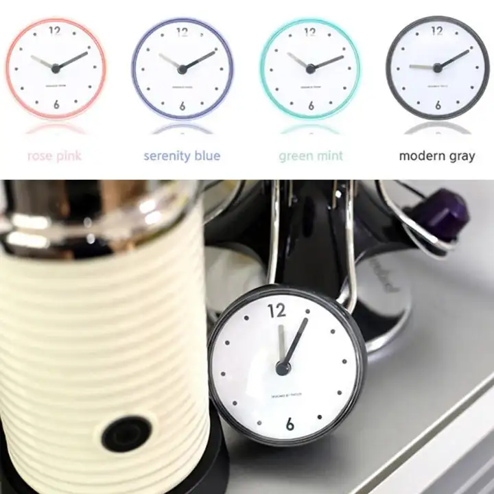 Lf Bathroom Waterproof Kitchen Clock Suction Cup Wall Decor Suction Cup Wall Clock Decor