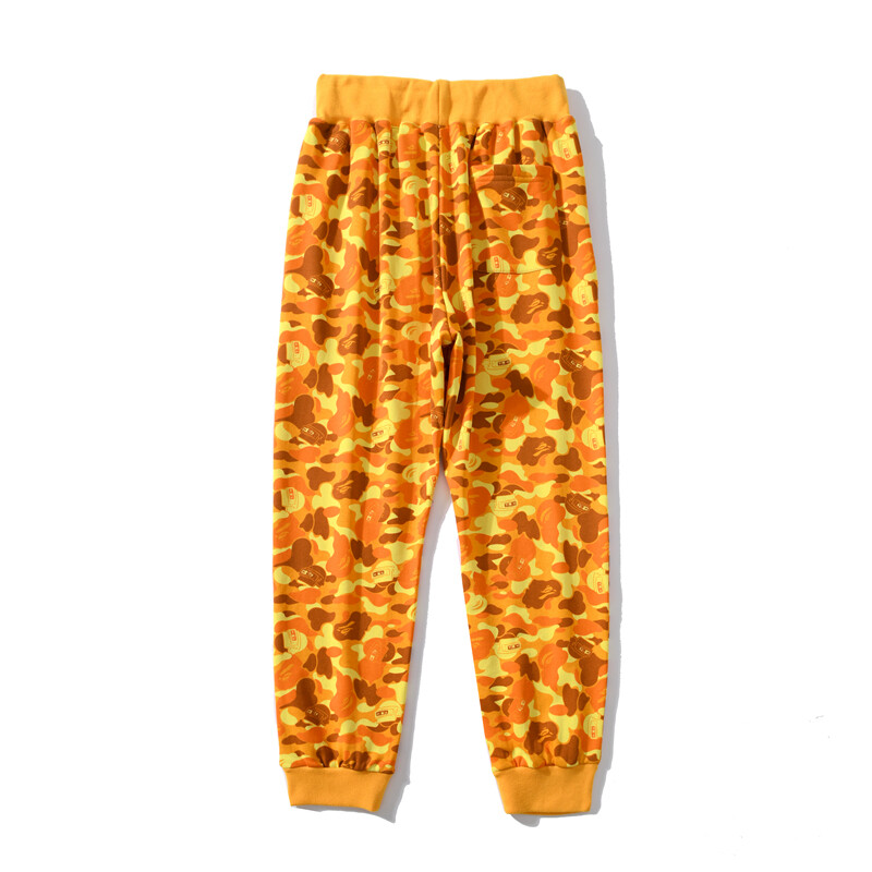 Orange shop bape pants