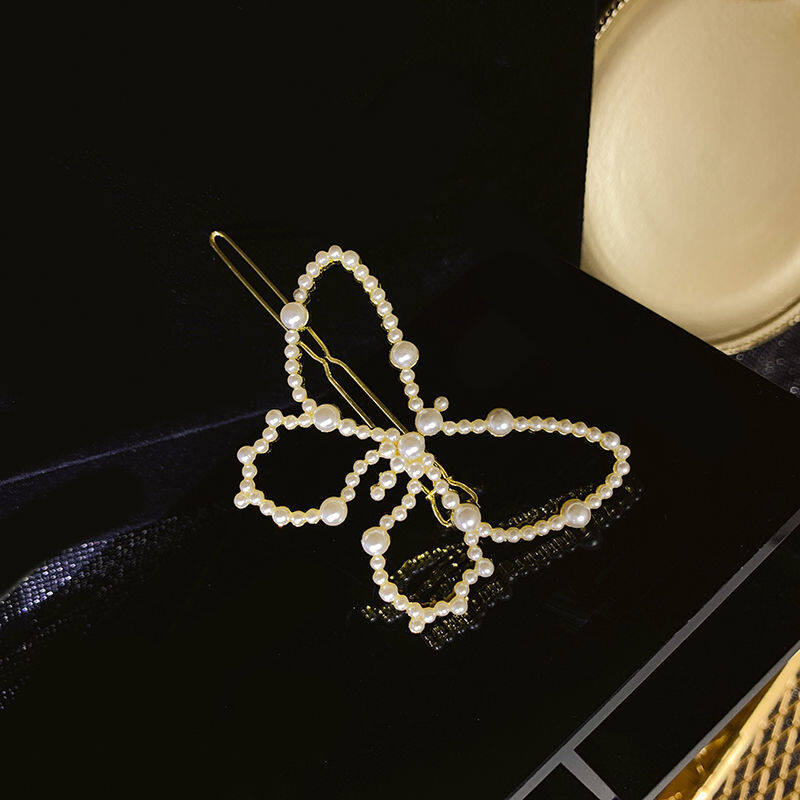 Luxurious Sparkling Pearl Hair Clips
