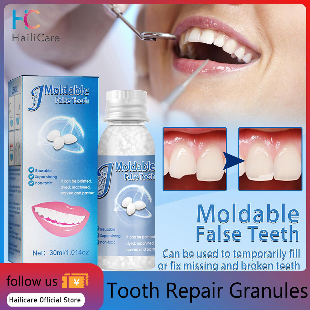 Hailicare Tooth Repair Granules Temporary Tooth Repair Kit Fitting ...