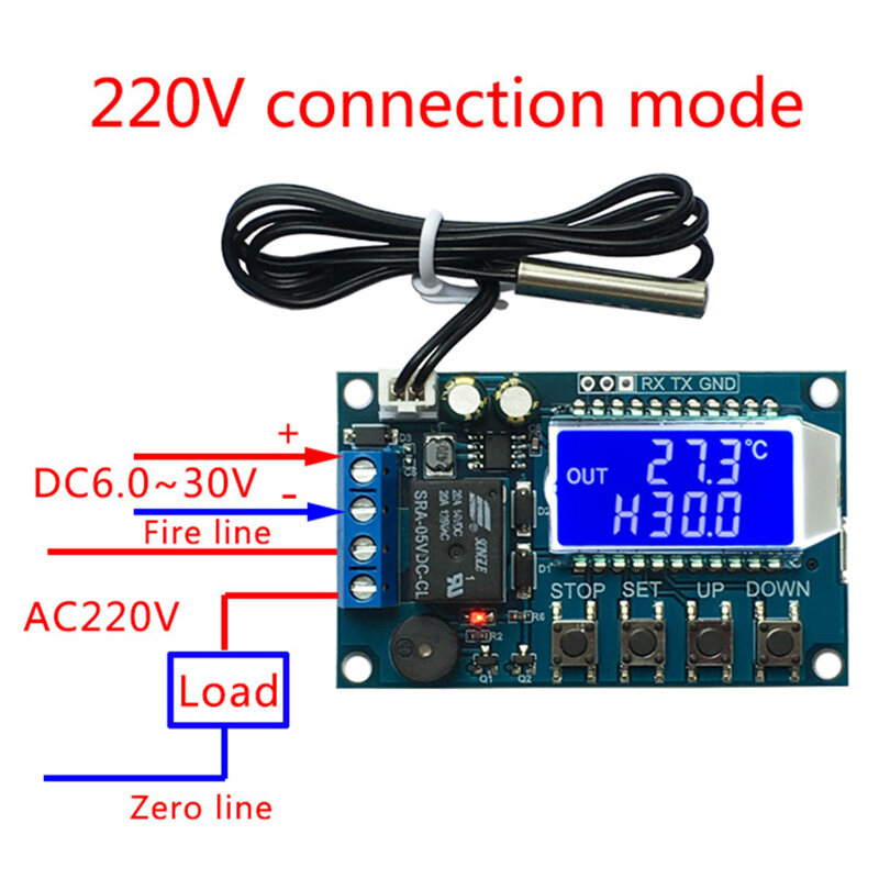 XY-T01 heating and cooling thermostat digital display temperature control switch temperature control module