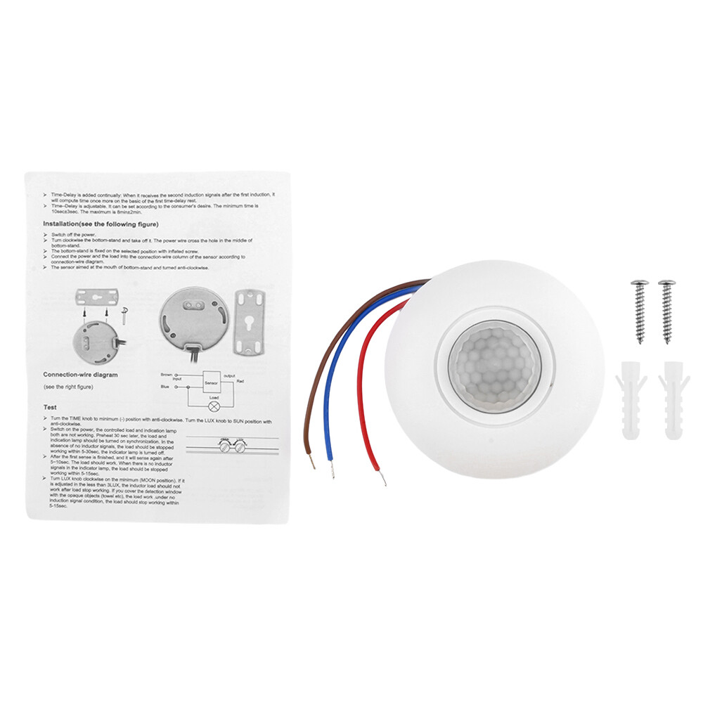 FocusAi Gắn trần cảm biến chuyển động 360 cảm biến chuyển động 85V-265V cảm biến có người chuyển đổi cho trần cảm biến chuyển động chuyển đổi ánh sáng