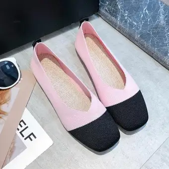 woven flat shoes