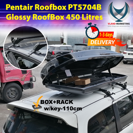 Pentair Roofbox PT5704B Glossy Roof box with Roof Rack L SIZE 450L Alza Exora Livina Lazada