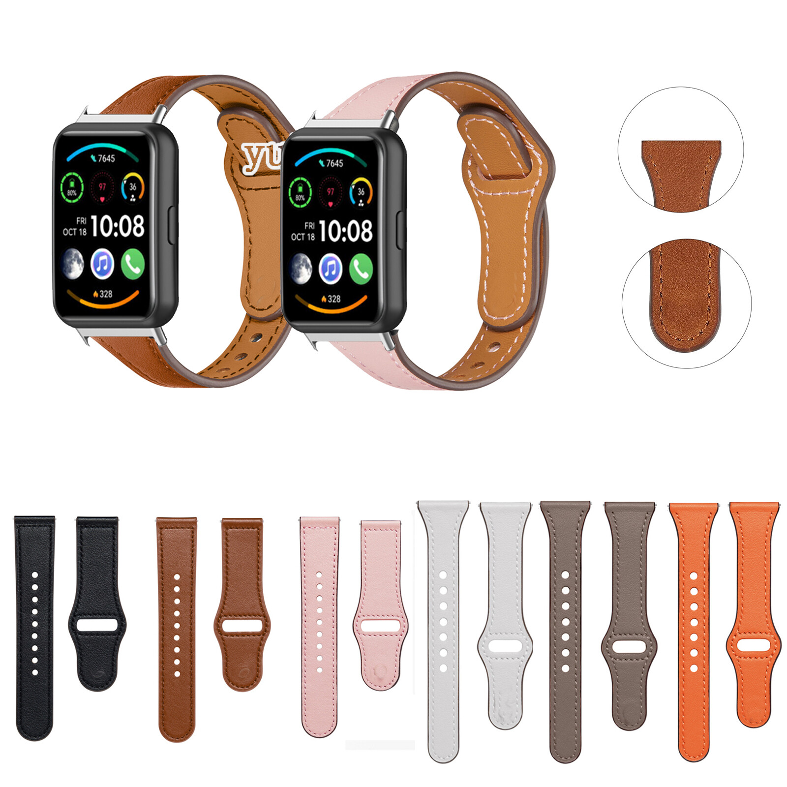 Genuine Leather Band Strap for Huawei Watch Fit / Fit 2