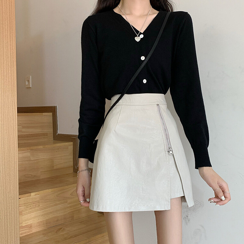 Women's Spring and Autumn Slim A-line Skirt
