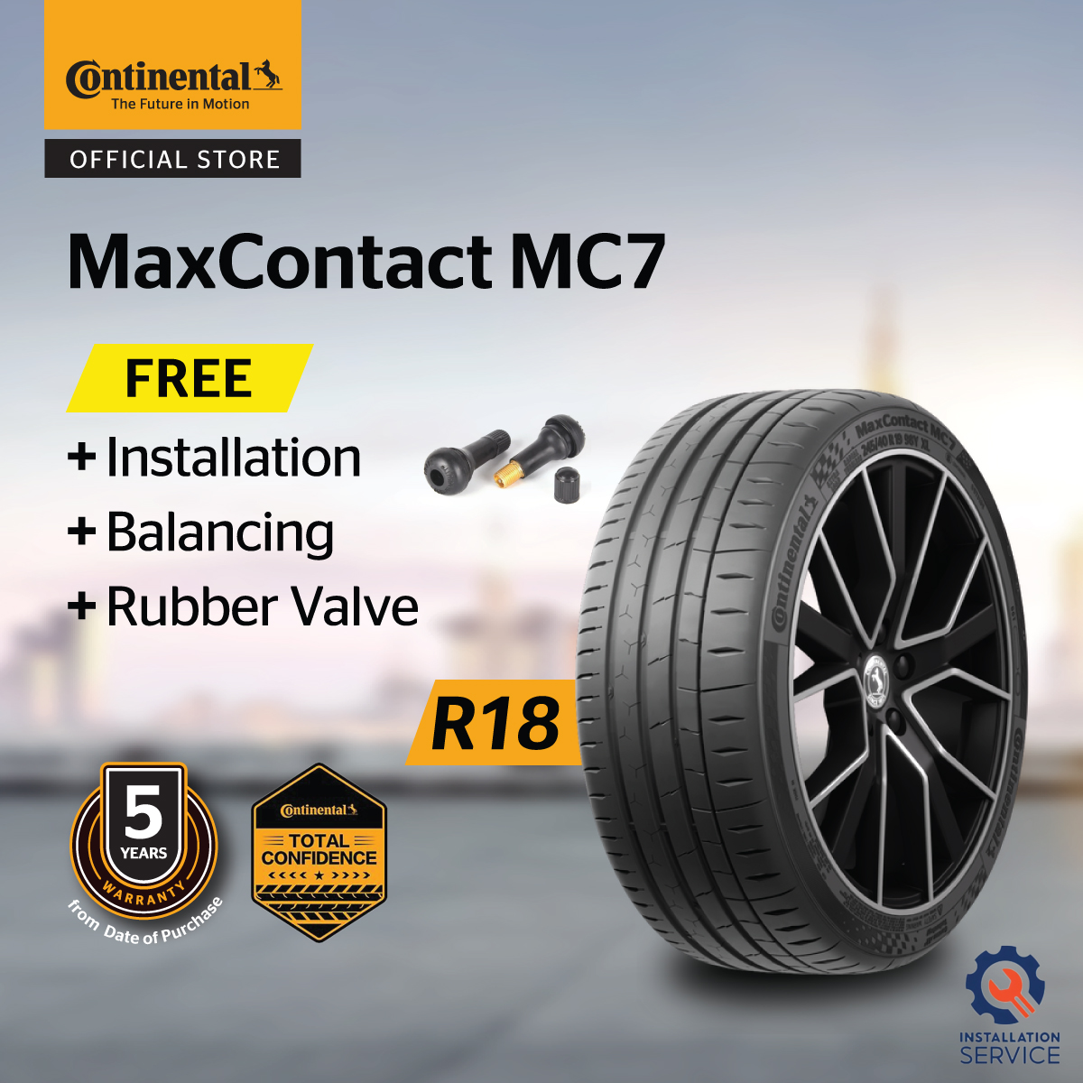 Continental MaxContact MC7 245/40/18 4本 【公式通販】