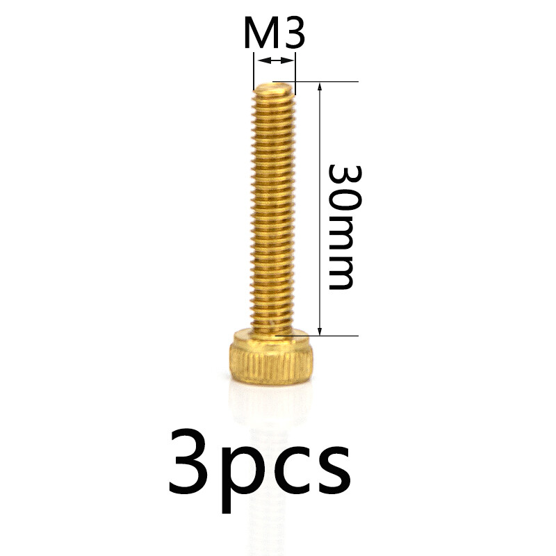 M2 m2.5 m3 cap head copper screws bolts brass hex hexagon socket head screw length 4mm-30mm diy tool