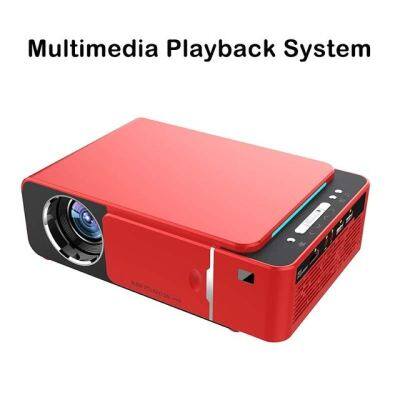 T6 Android 10 WIFI อุปกรณ์เสริม3000Lumen 720P HD เครื่องฉาย LED พกพา HD ฉันสนับสนุน4K 1080P เครื่องฉายโฮมเธียเตอร์ Beamer