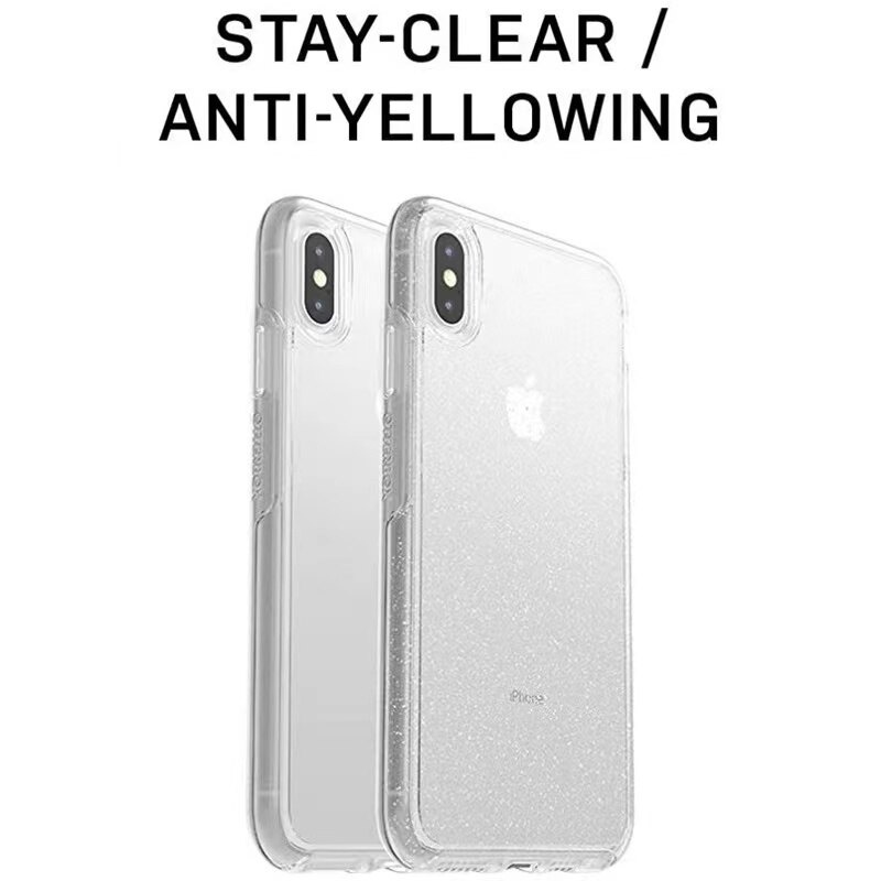 Casing IPhone OtterBox Clear Symmetry Series Case for iphone 14 pro max iPhone 13 Pro Max 12 Pro Max 11 Pro Max cover Clear Transparent Glitter