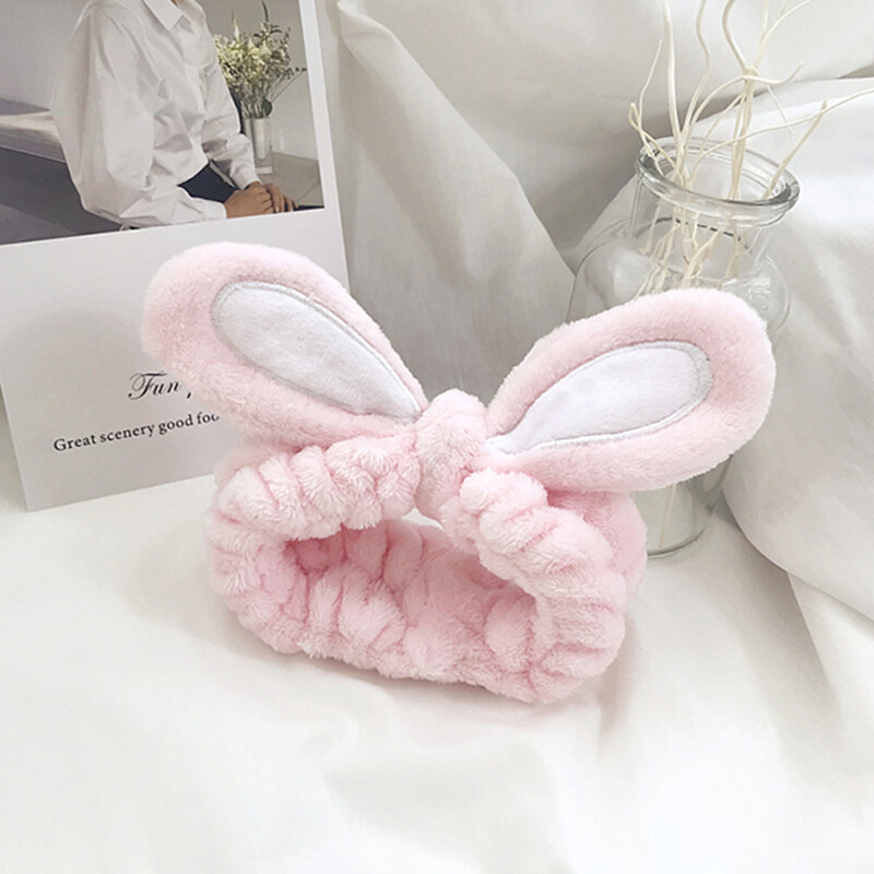 Cute selling cute three-dimensional rabbit ears wash face makeup headband