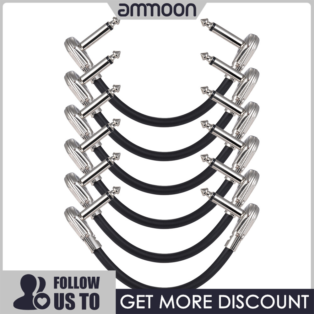 [ammoon]quà bí mật 30cm/ 12in OR 15cm/ 6in Guitar Effect Pedal Instrument Patch Cable 1/4
