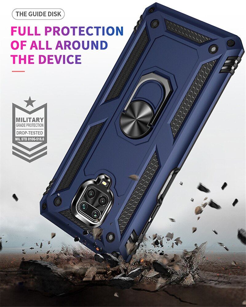 Ốp Lưng Chống Sốc KEYSION Cho Xiaomi Redmi Note 9S Note 9 Pro, Ốp Điện Thoại Viền Kim Loại Gắn Nam Châm Chống Sốc Cho Redmi Note 9 Pro Max