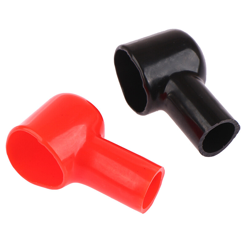 [Carmelun] 1Pair Car Battery Negative Positive Terminal Covers Cap Boat Insulating Protector Battery Insulating Covers Car Accessories