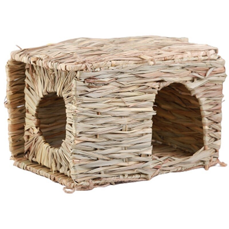 1 Con Thú Cưng Nhỏ Được Dệt Bằng Tay Lồng Cỏ Hamster Chơi Nhà Ngủ Cho Hamster, Thỏ, Guinea-Pig Và Các Vật Nuôi Nhỏ Khác