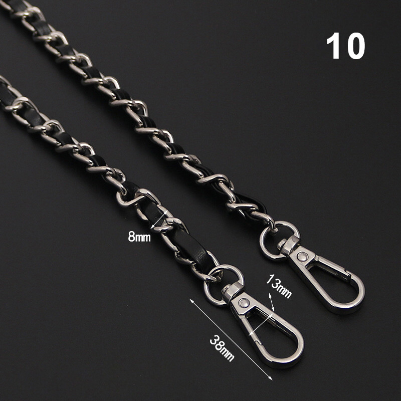 Letian's Women Bag Hardware Leather Handle Bag Strap Chain Belt Metal Purse Strap Bag Chain Bag Parts Baghandle DIY Purse Accessories