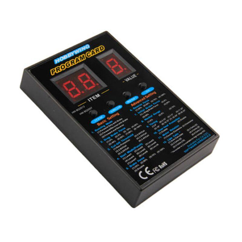 Thẻ Chương Trình Xe Hơi 120A RC Thẻ Chương Trình LED Thẻ Hộp Không Chổi Than Thẻ Cài Đặt ESC Điện Áp 4.8V-6.0V