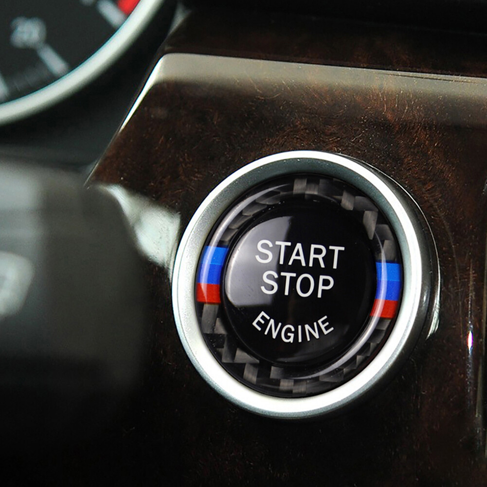 Engine Start Stop Button Replace Cover + Trim Ring for BMW E90 E92 E93 320i