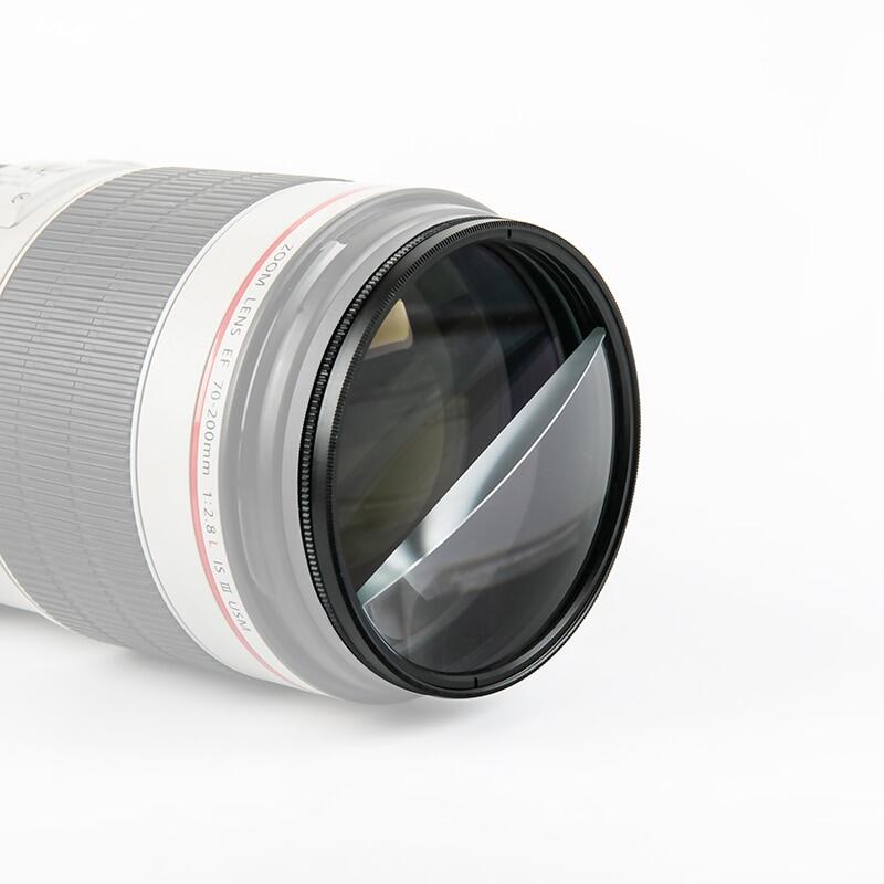 77mm Split Diopter Camera Filter,Rotating Optical Glass Prism,Special Effect Photography Accessories,Variable Number of Subjects