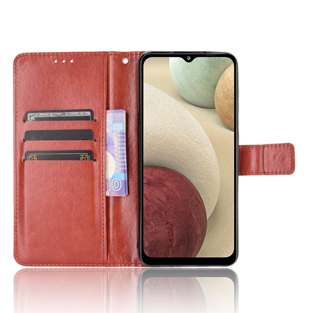 Samsung Galaxy A12 Case Premium Flip PU Leather Case Wallet Cover