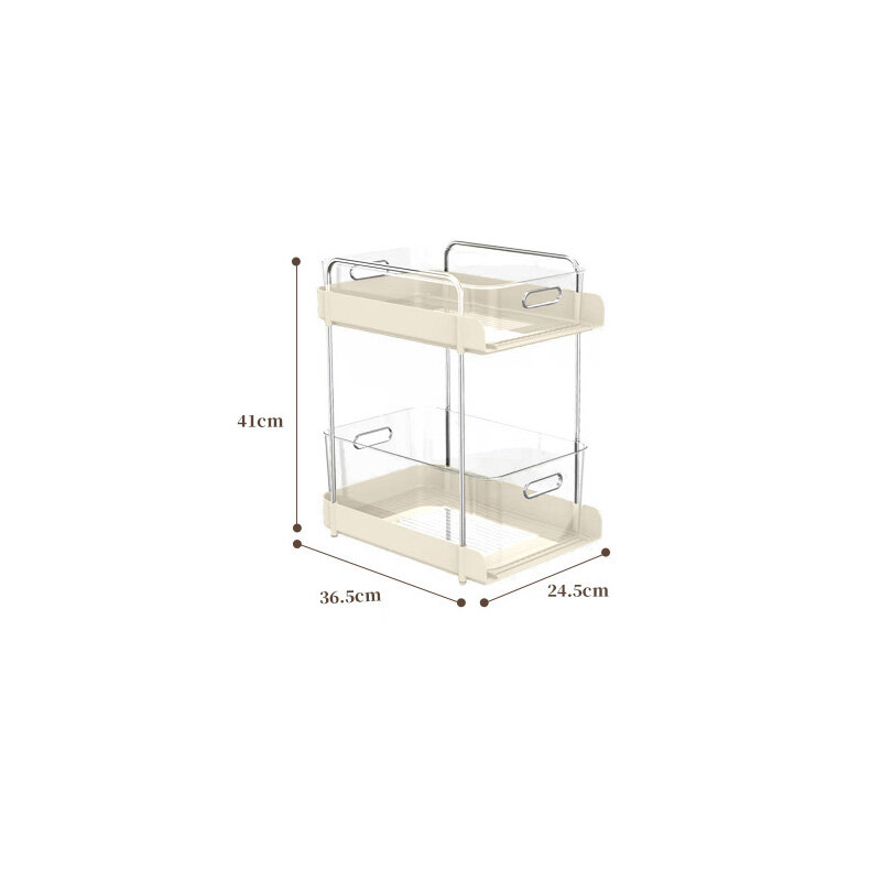 Small trolley multi-layer high-value shelf kitchen bedroom multi-functional mobile sandwich rack snack storage storage rack can be moved