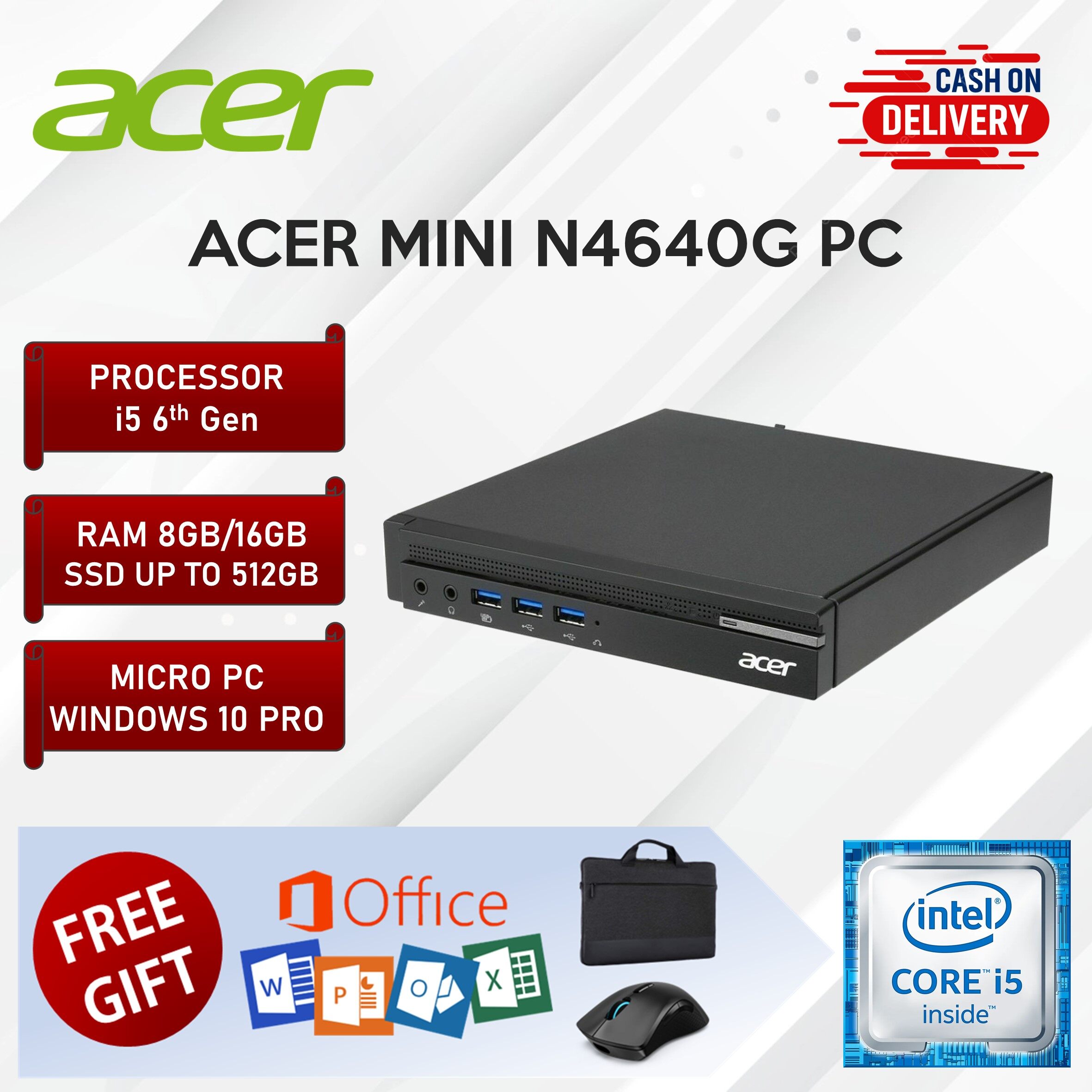 Acer Mini PC Veriton N4640G i5 6th Gen 8GB RAM 128GB 256GB 512GB SSD ...