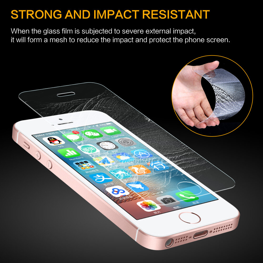 Miếng Dán Bảo Vệ Màn Hình Kính Cường Lực SmartDevil, Dành Cho Iphone 5 5s Iphone Màng Nano Chống Ánh Sáng Xanh Chống Vân Tay Mạ Phủ Sóng Không Toàn Bộ 5se