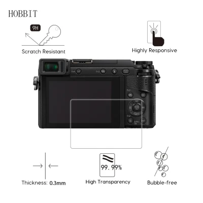 2Pack For Panasonic Lumix DMC GX80 GX7II G8 0.3mm 2.5D 9H Clear Tempered Glass Screen Protector Digital Camera Film