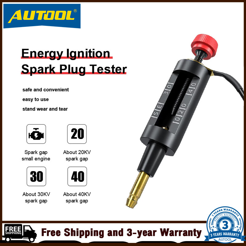 AUTOOL Spark Plug Tester Wrench Ignition System Coil Engine Tester
