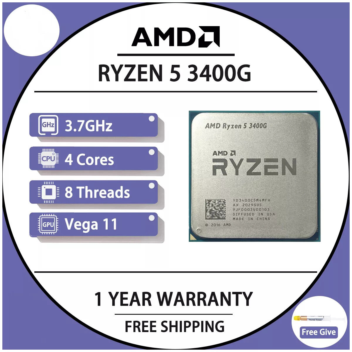 Radeon Vega 11 Amd Ryzen 3400g Price Ph Radeon Vega 11 3400g Tray