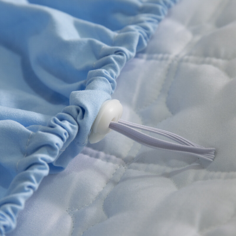 (Special Size)Solid Color Quilted Breathable Fiteed Bed Sheet Mattress Protector Cover Four Seasons Bedspread