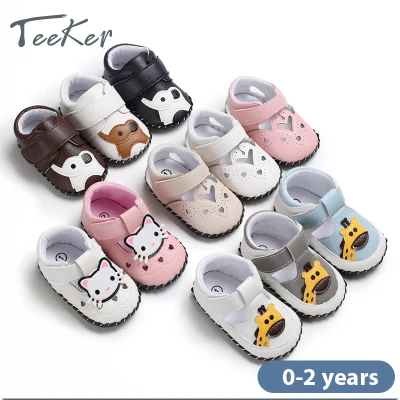 Teeker Baby Shoes Toddler Shoes Kids Baby Girl Boy Cartoon Anti- Slip Sneaker Crib Shoes Prewalkers 0-18M
