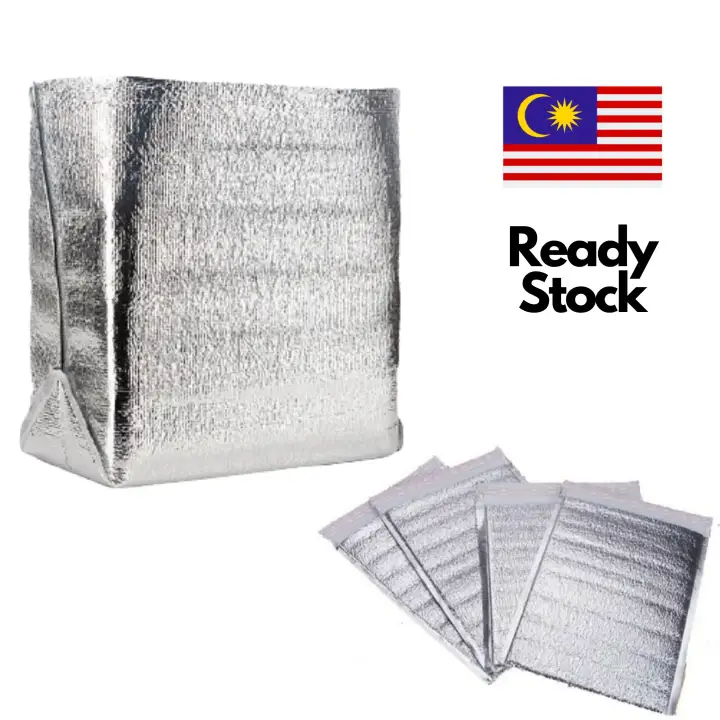 Ready Stock Aluminum Foil Bags Insulated Food Storage Bag Thicken Insulated Thermal Cooler Bag Ready Stock